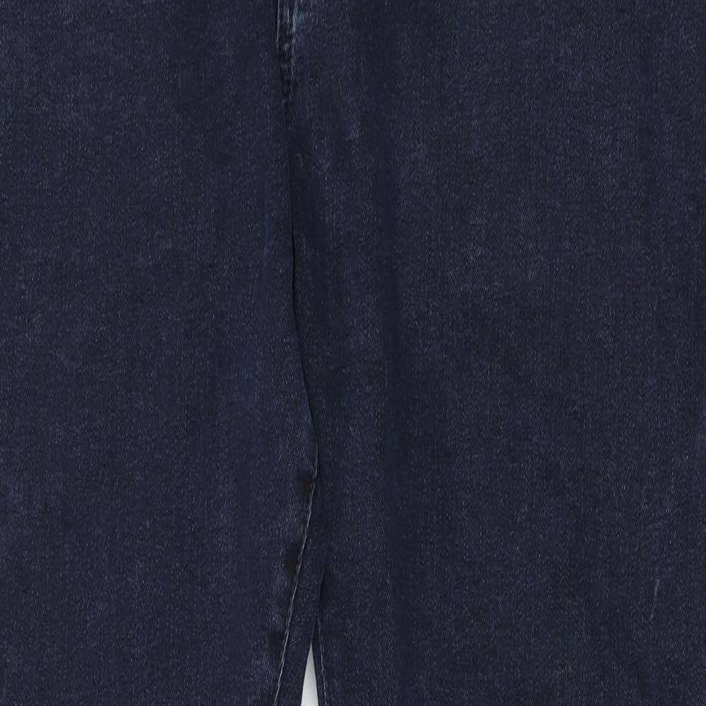 NEXT Mens Blue  Cotton Straight Jeans Size 34 in L32 in Regular Button