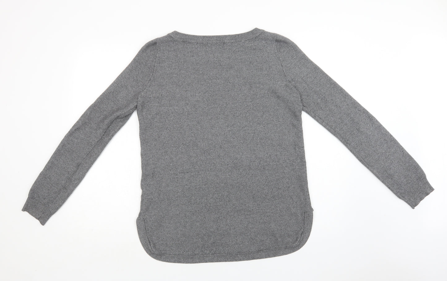 Cyrus Mens Grey Crew Neck  Viscose Pullover Jumper Size M