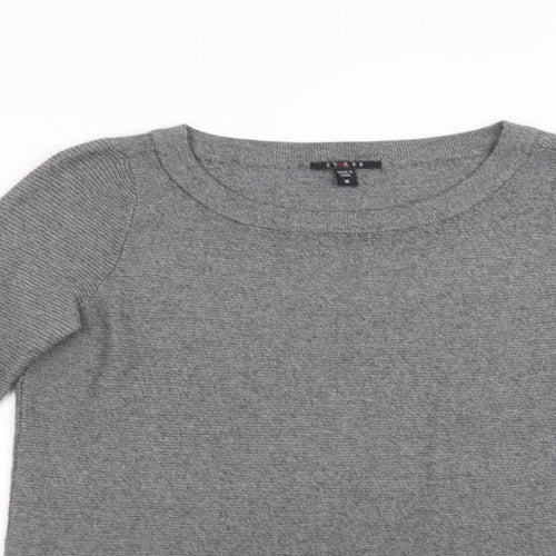 Cyrus Mens Grey Crew Neck  Viscose Pullover Jumper Size M