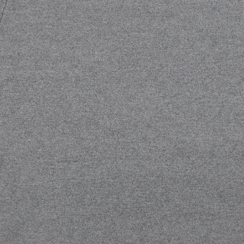 Cyrus Mens Grey Crew Neck  Viscose Pullover Jumper Size M
