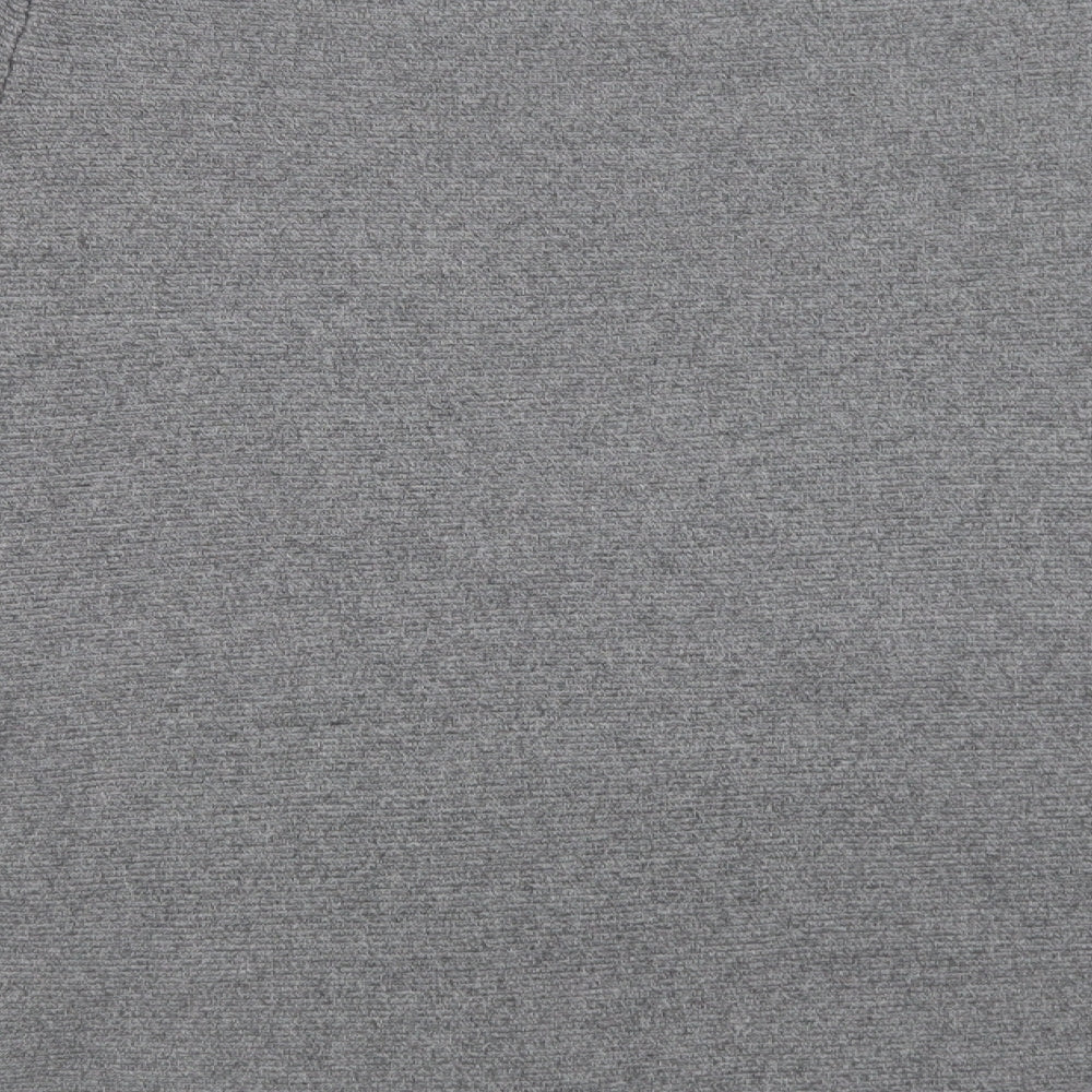 Cyrus Mens Grey Crew Neck  Viscose Pullover Jumper Size M