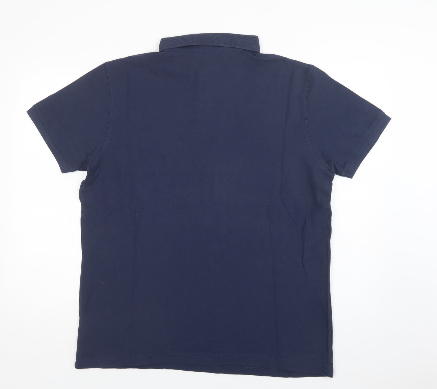 Primark Mens Blue  Cotton  Polo Size XL Collared Button
