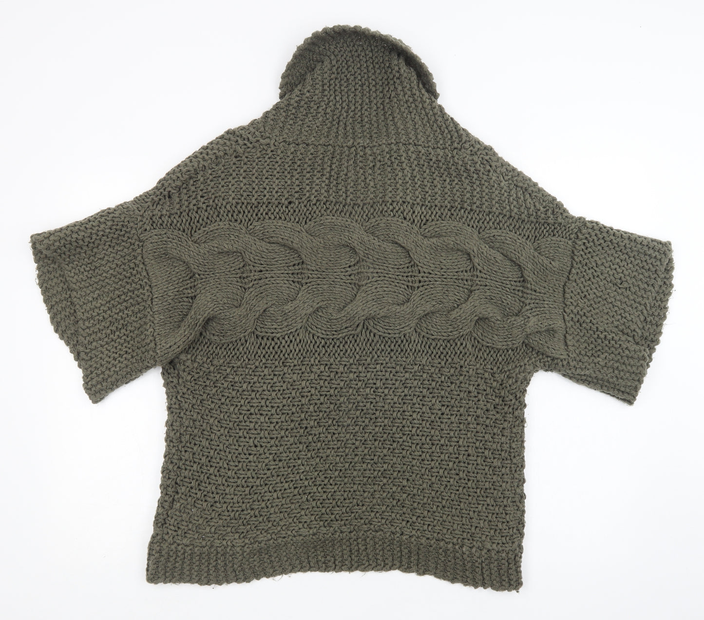 Roman  Womens Green Collared  Acrylic Cardigan Jumper Size L