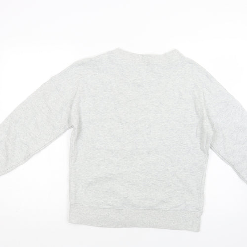 NEXT Womens Grey  Cotton Pullover Sweatshirt Size XS