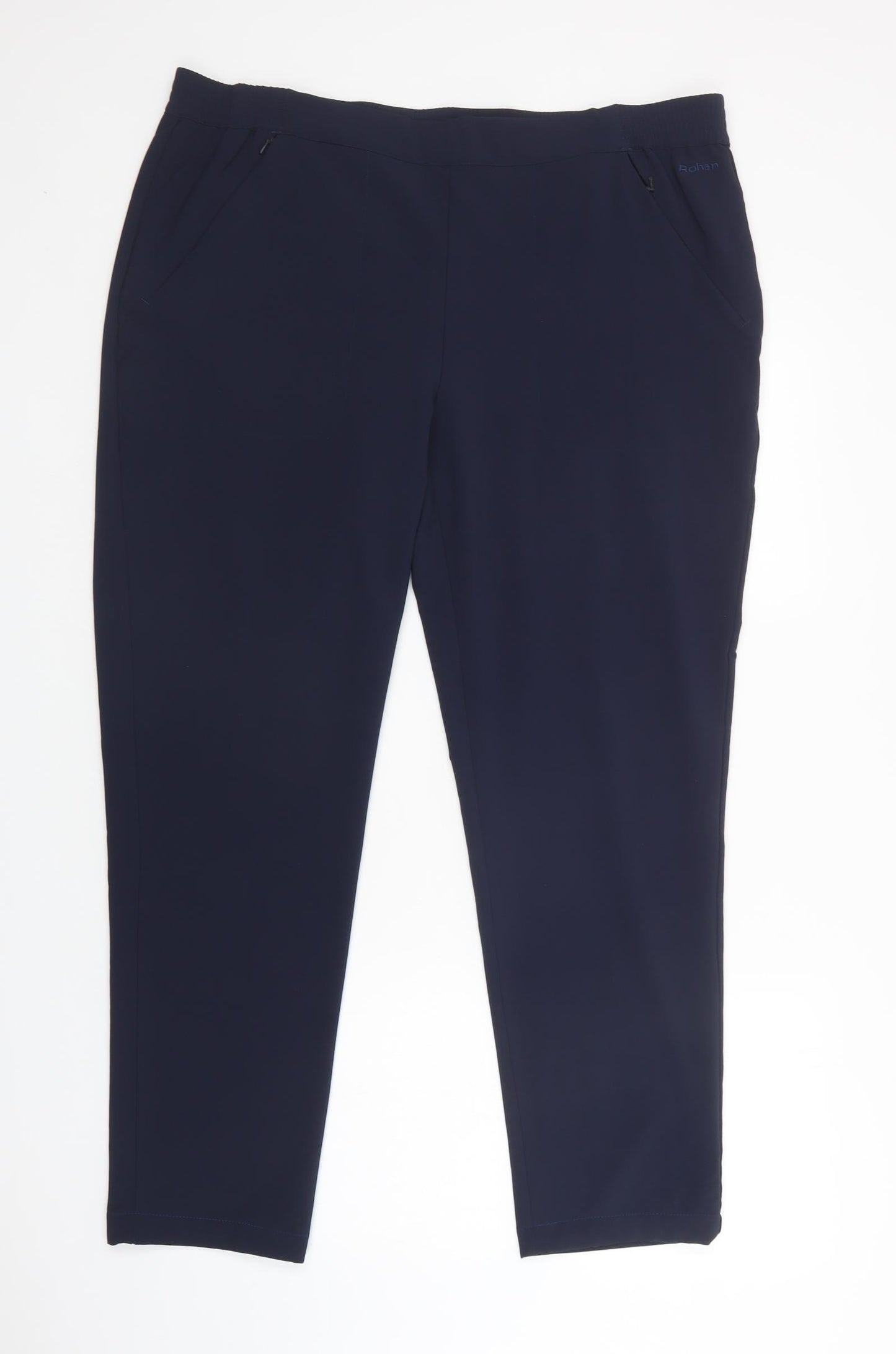 Rohan Womens Blue  Polyester Jogger Trousers Size 18 L31 in Regular