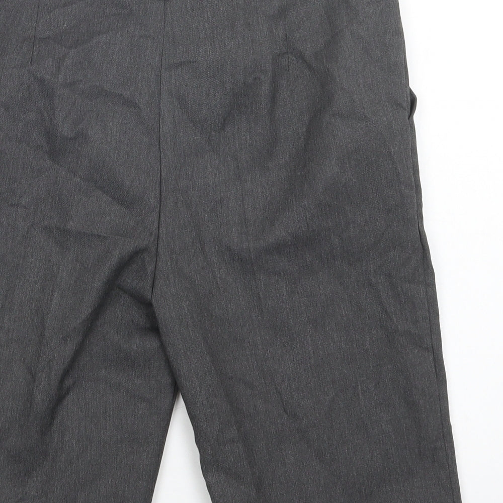 Matalan Boys Grey  Polyester Chino Shorts Size 13 Years  Regular Hook & Loop - School Wear