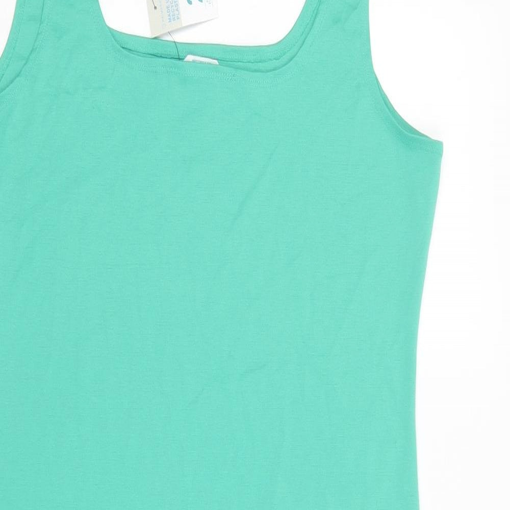 Primark Womens Green  Polyester Tank Dress  Size 20  Square Neck