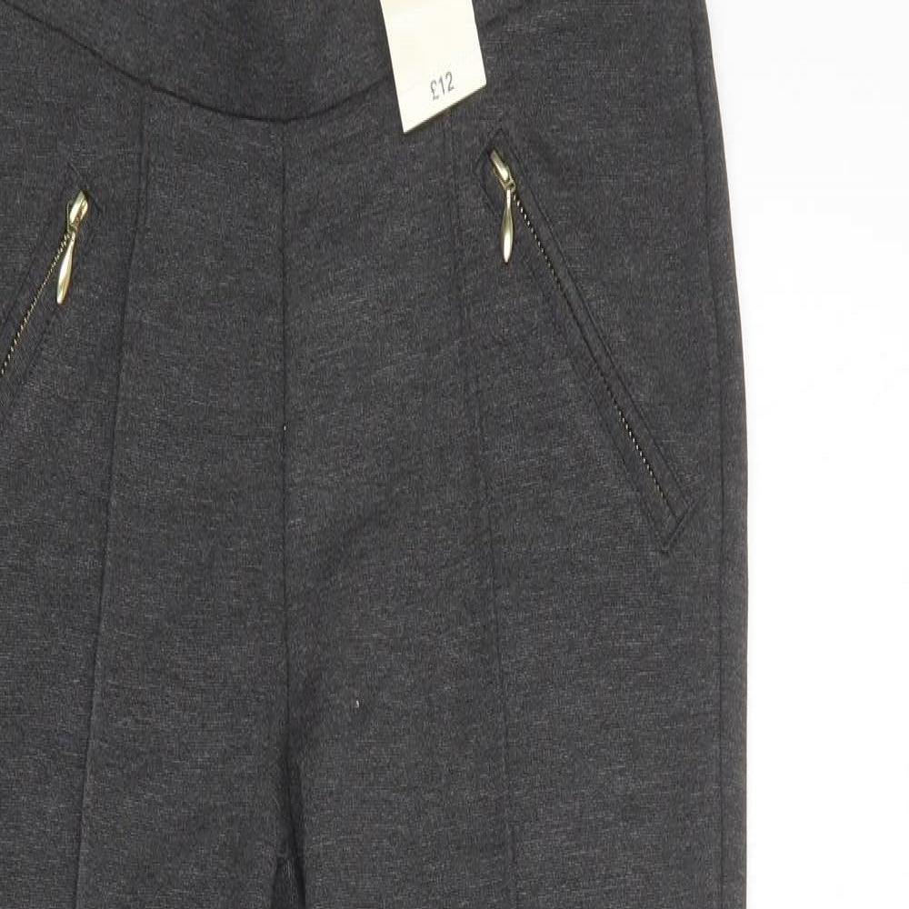 Papaya Womens Grey  Viscose Jegging Leggings Size 12 L28 in