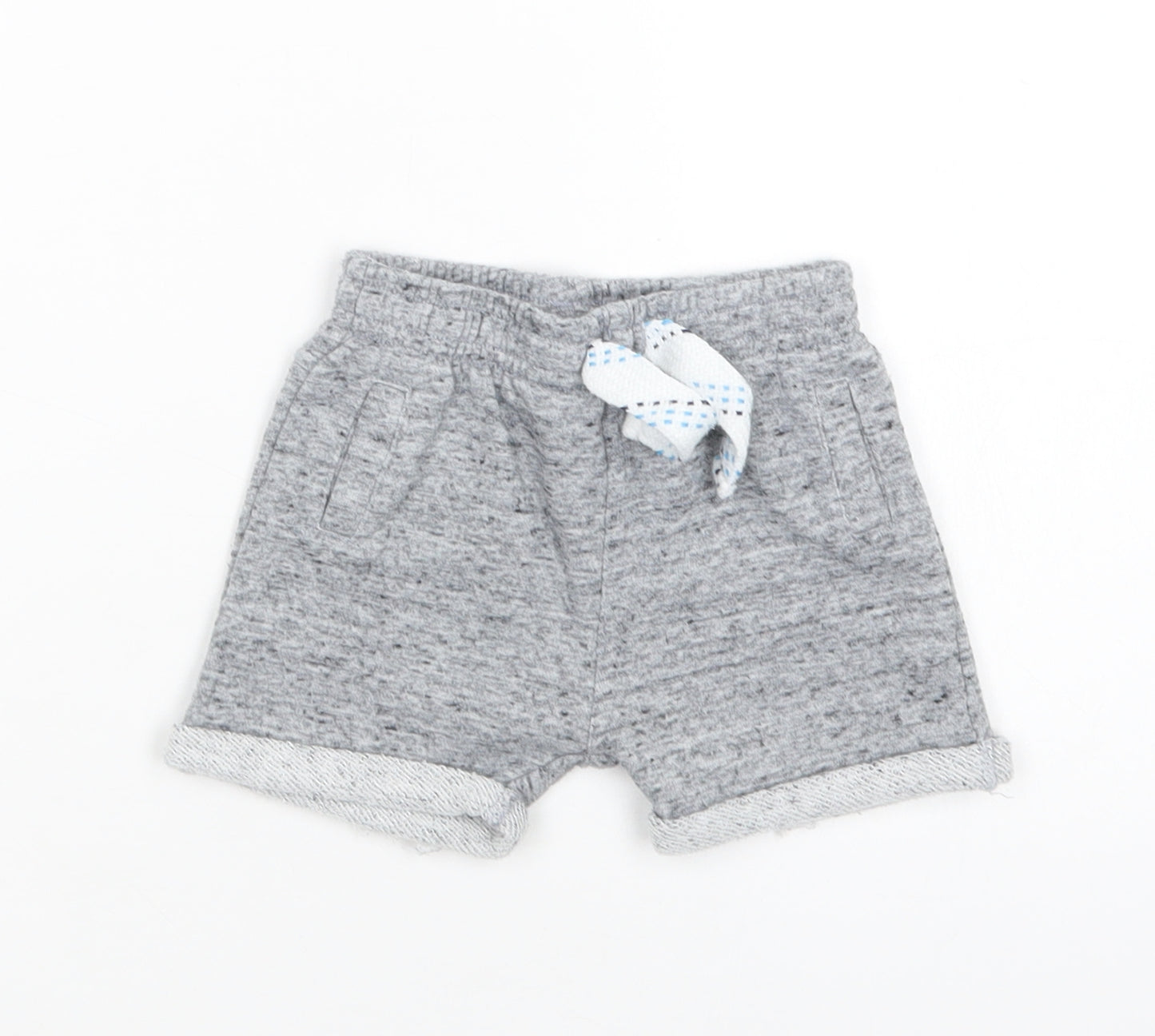 F&F Baby Grey  Cotton Jogger Trousers Size 9-12 Months  Drawstring