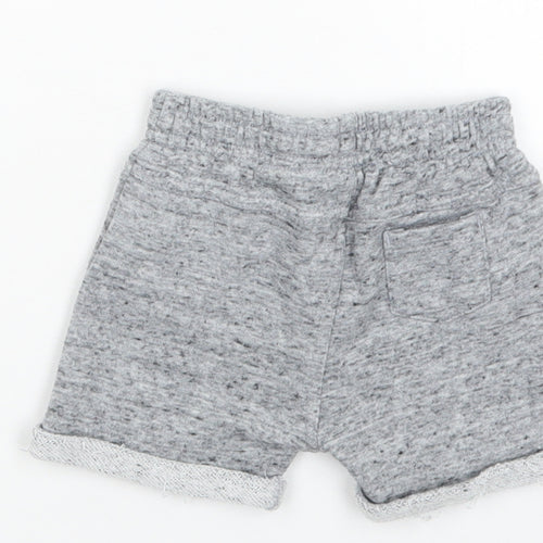 F&F Baby Grey  Cotton Jogger Trousers Size 9-12 Months  Drawstring
