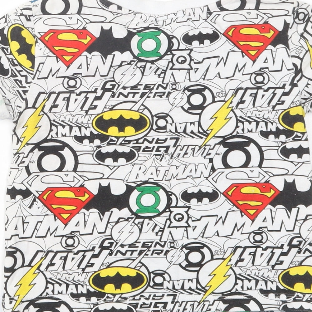 Preworn Boys Multicoloured  Cotton Basic Polo Size 2-3 Years Crew Neck  - Justice League