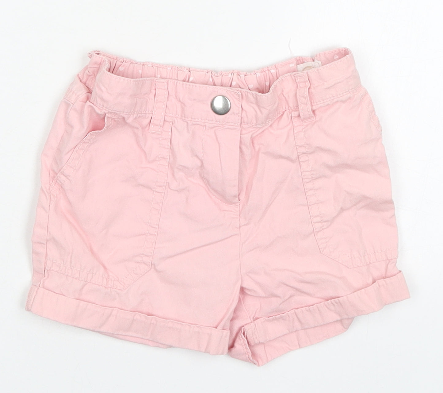 George Girls Pink  Cotton Bermuda Shorts Size 4-5 Years  Regular