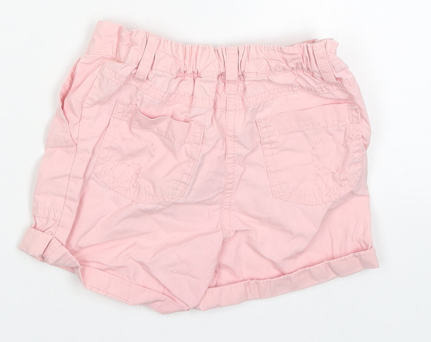 George Girls Pink  Cotton Bermuda Shorts Size 4-5 Years  Regular