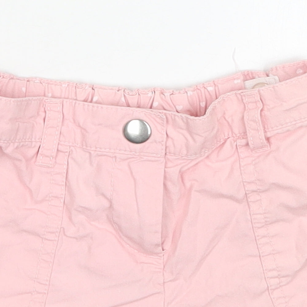 George Girls Pink  Cotton Bermuda Shorts Size 4-5 Years  Regular