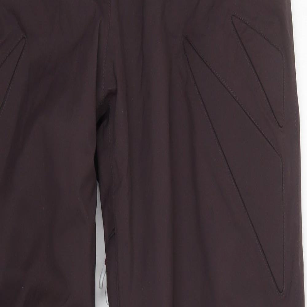 DECATHLON Womens Purple  Polyester Rain Trousers Trousers Size 27 in L31 in Regular Button