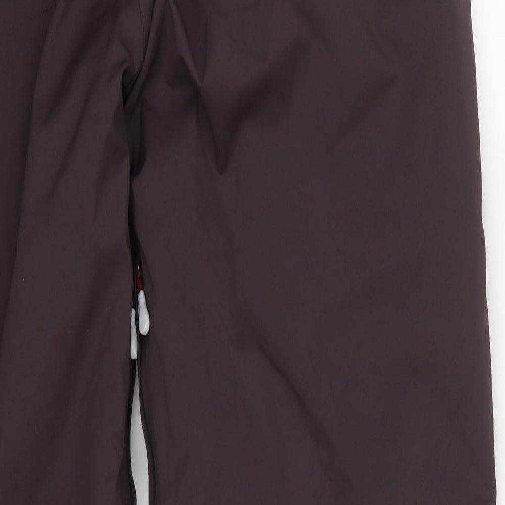 DECATHLON Womens Purple  Polyester Rain Trousers Trousers Size 27 in L31 in Regular Button
