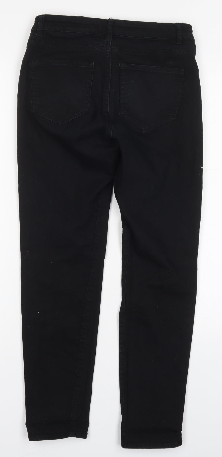 H&M Womens Beige  Cotton Skinny Jeans Size 8 L27 in Regular Button