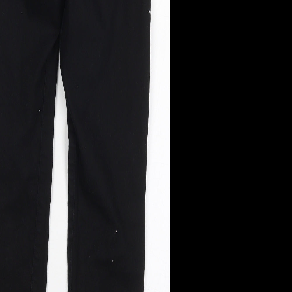 H&M Womens Beige  Cotton Skinny Jeans Size 8 L27 in Regular Button