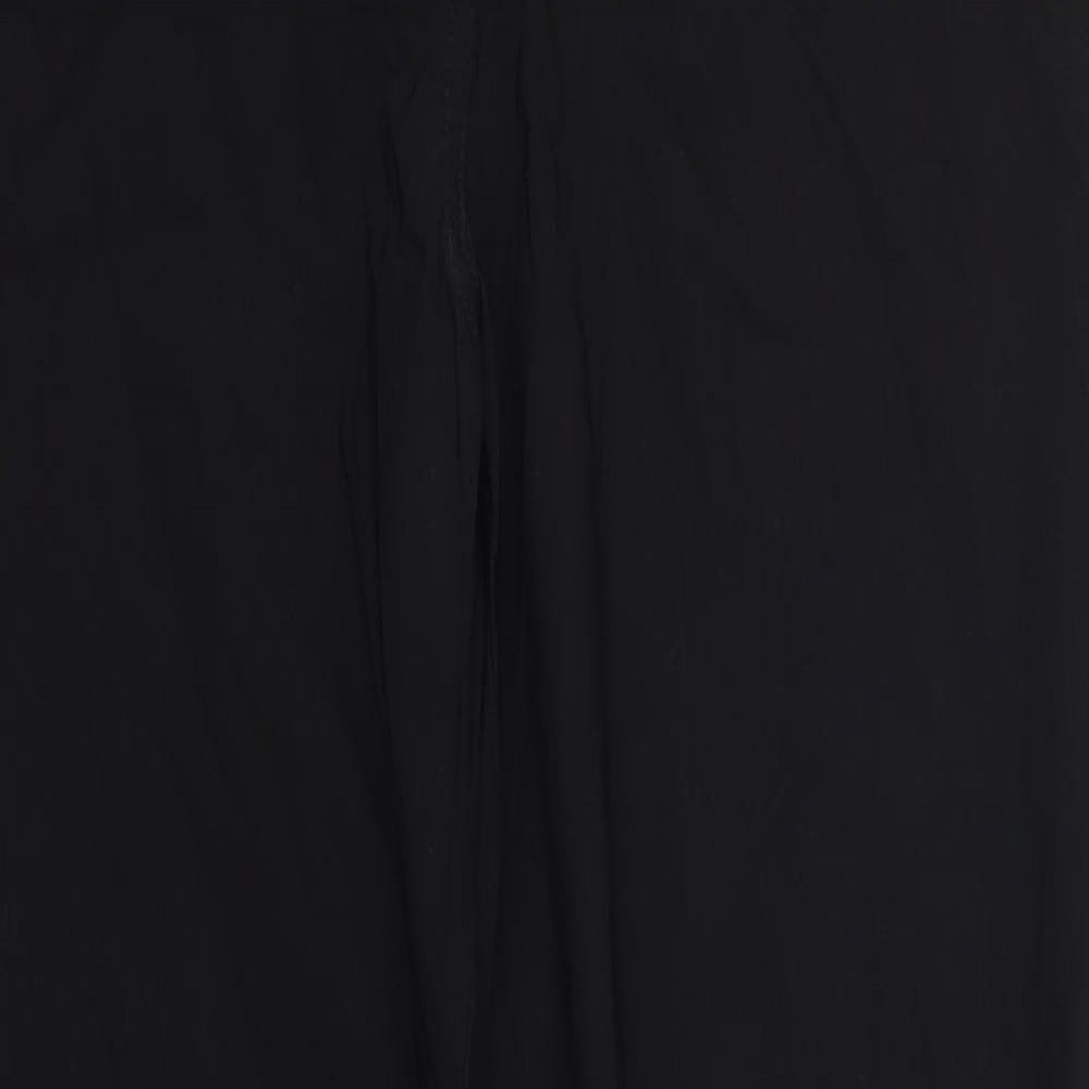 Pep&Co Womens Black  Viscose Trousers  Size 18 L30 in Regular Button