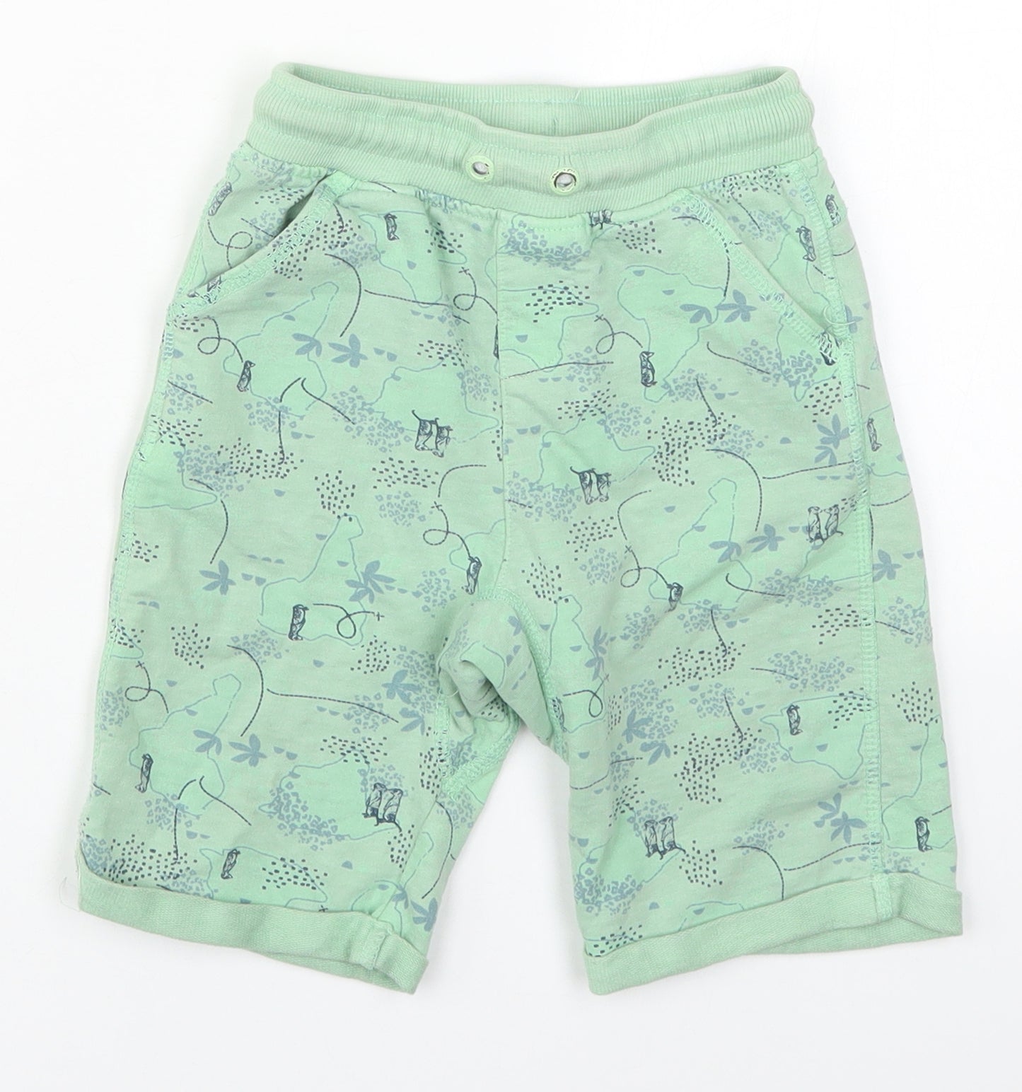 Vertbaudet Boys Grey Geometric Cotton Sweat Shorts Size 8 Years  Regular