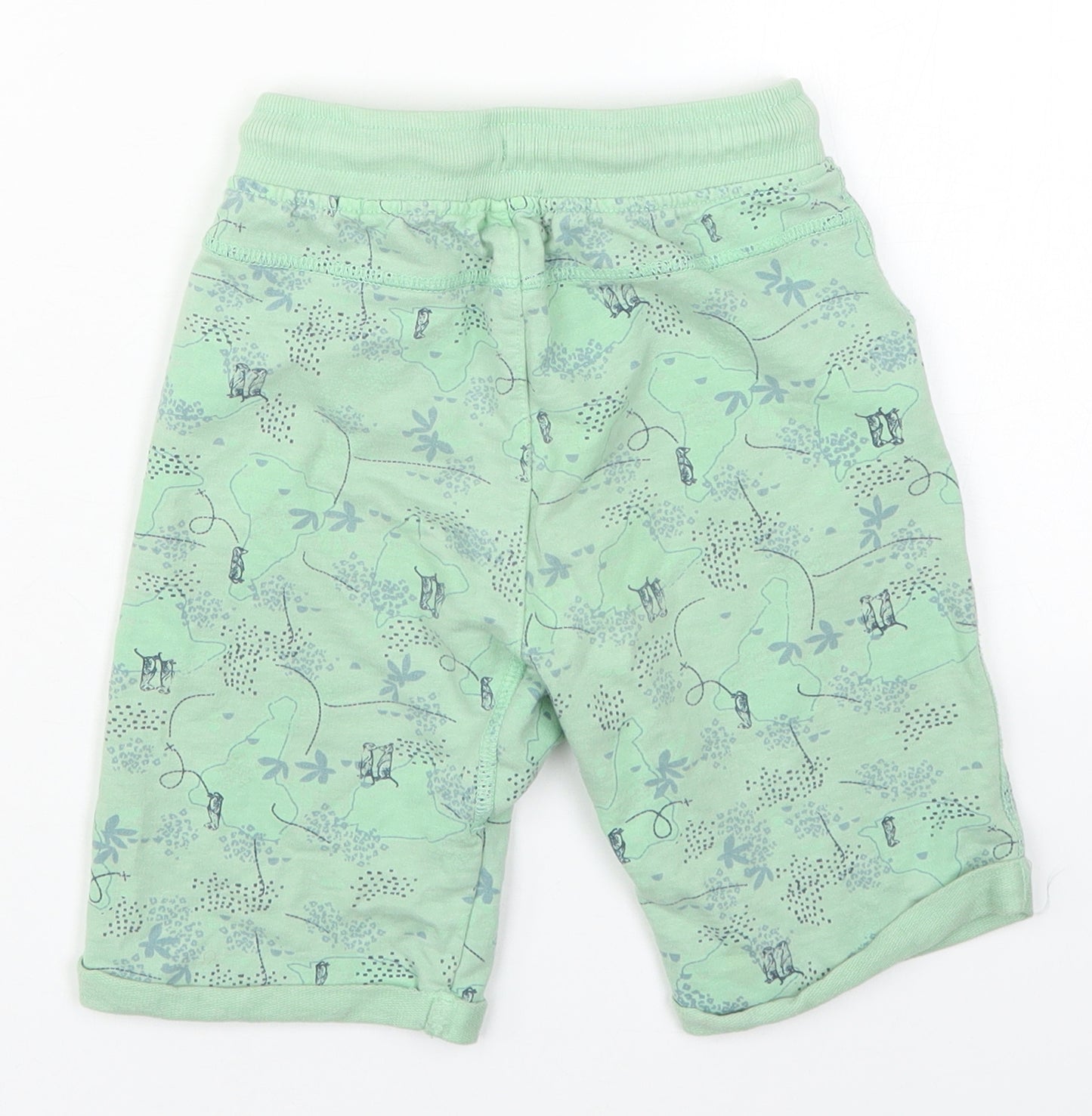Vertbaudet Boys Grey Geometric Cotton Sweat Shorts Size 8 Years  Regular