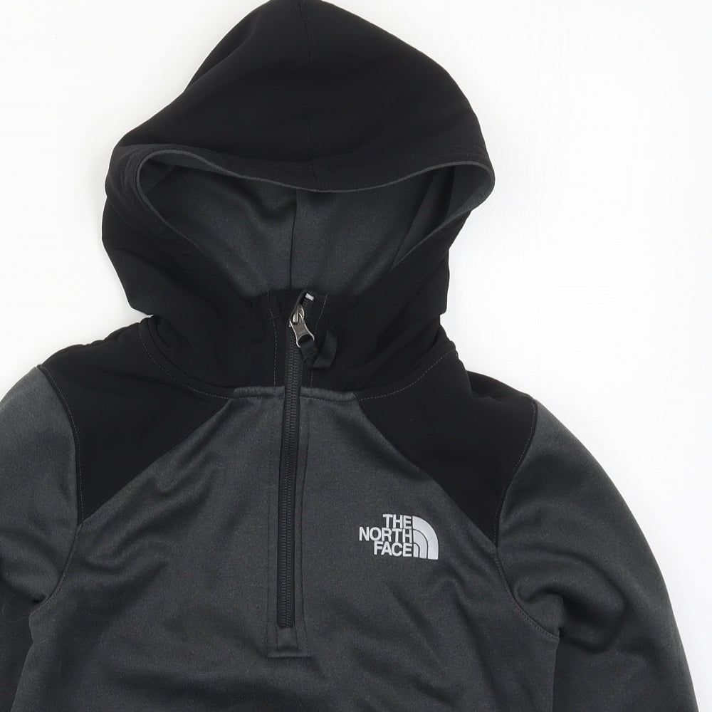 The North Face Boys Grey  Polyester Pullover Hoodie Size M  Pullover