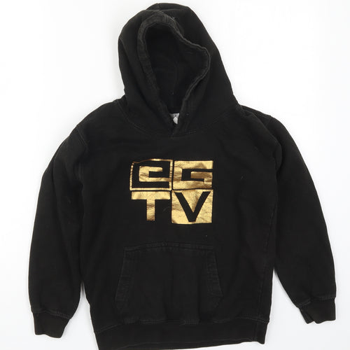 All We Do is Boys Black  Cotton Pullover Hoodie Size 9-10 Years  Pullover - GGTV