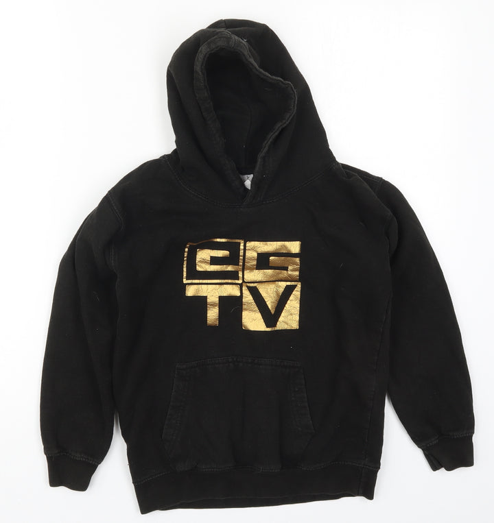 All We Do is Boys Black  Cotton Pullover Hoodie Size 9-10 Years  Pullover - GGTV