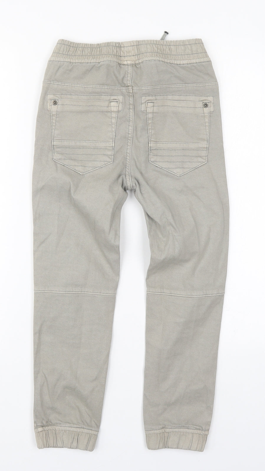 TU Boys Grey  Cotton Tapered Jeans Size 8 Years  Regular Drawstring