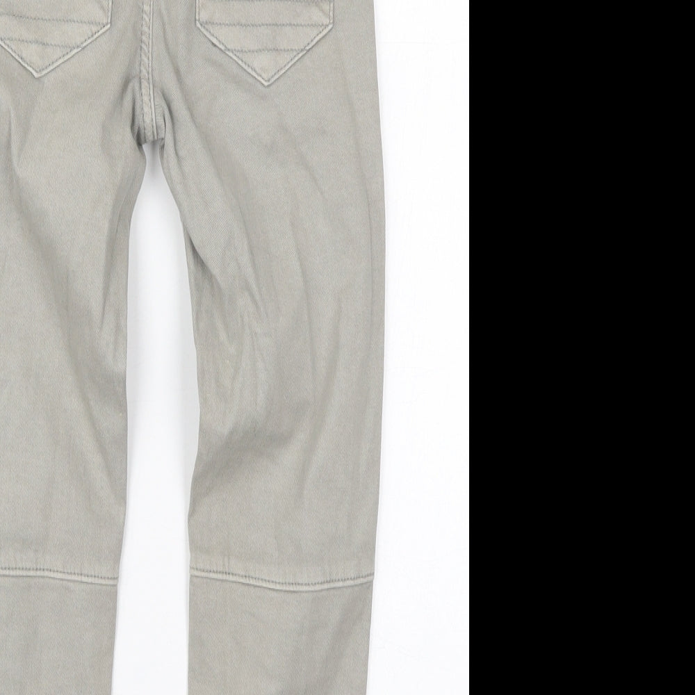 TU Boys Grey  Cotton Tapered Jeans Size 8 Years  Regular Drawstring