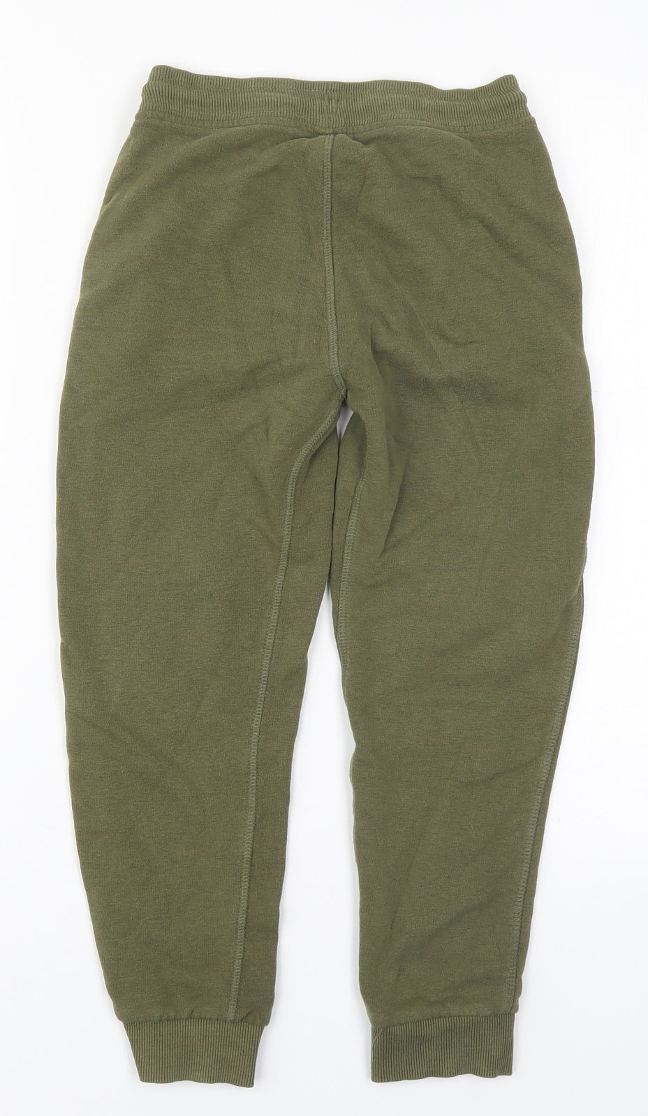 Nutmeg Boys Green  Cotton Sweatpants Trousers Size 8-9 Years  Regular Drawstring