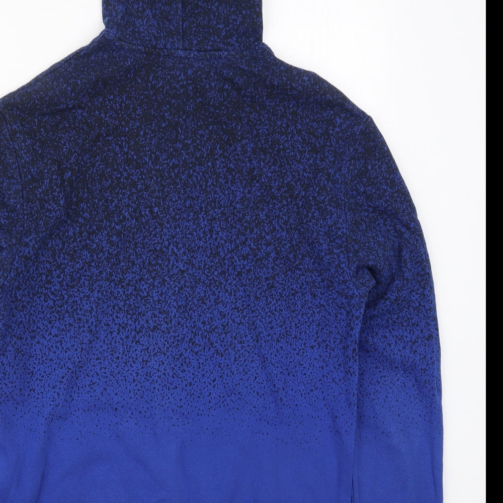 H&M Boys Blue  Cotton Pullover Hoodie Size 14 Years  Pullover - Beyond Awesome