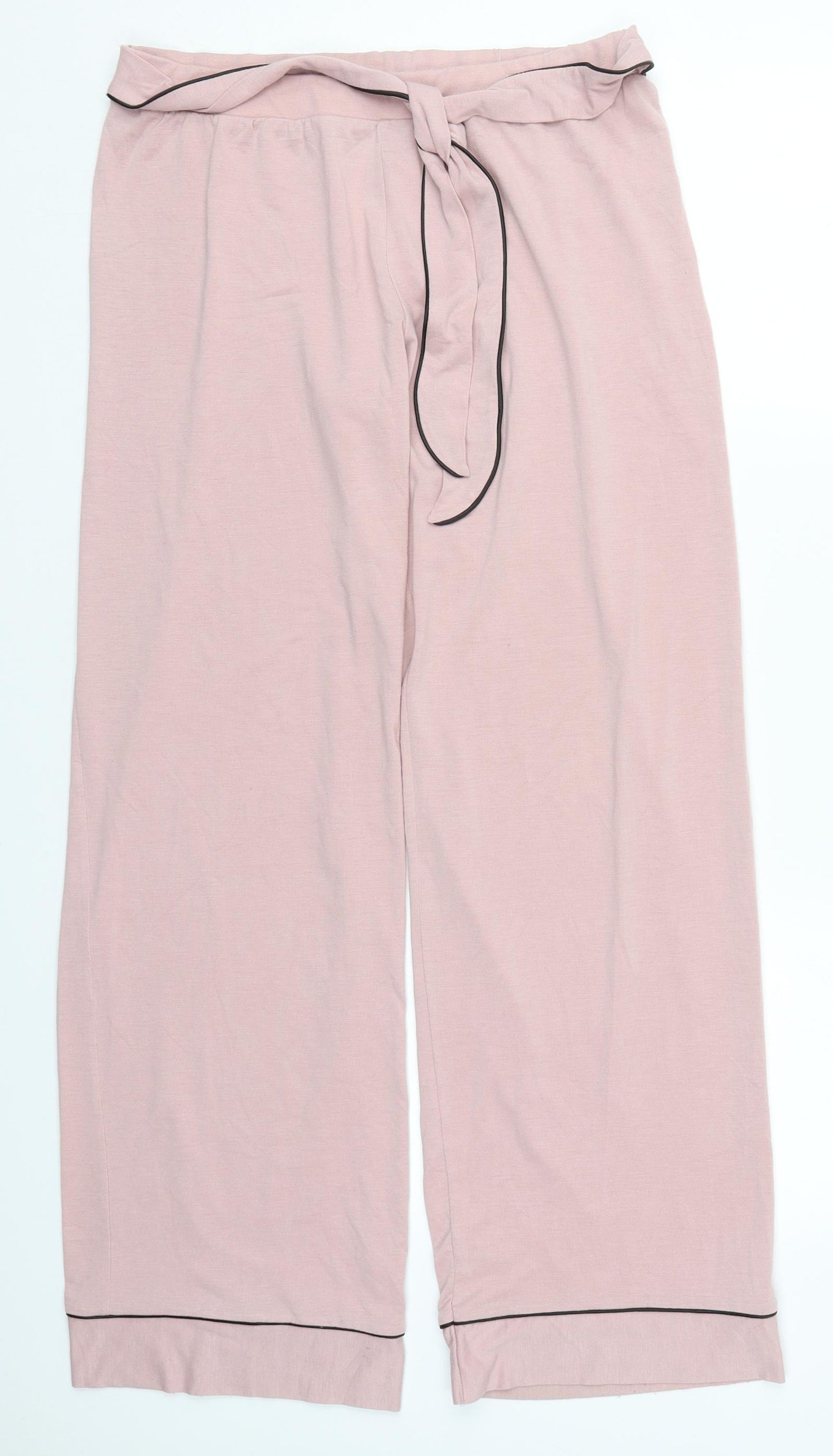 Preworn Womens Pink  Viscose Trousers  Size 28 in L28 in Regular  - Pyjama Pants