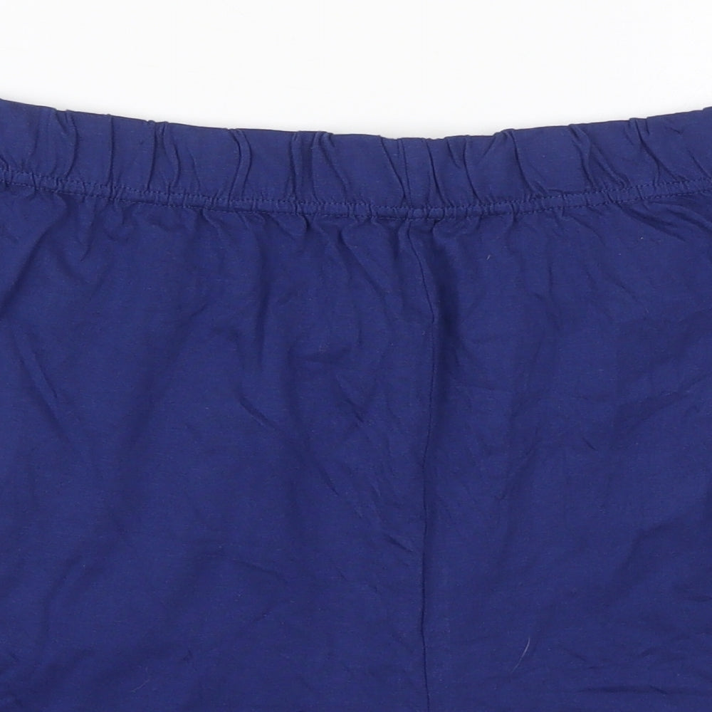 Character.com Mens Blue  Cotton Sweat Shorts Size 2XL L6 in Regular  - Pyjama Shorts
