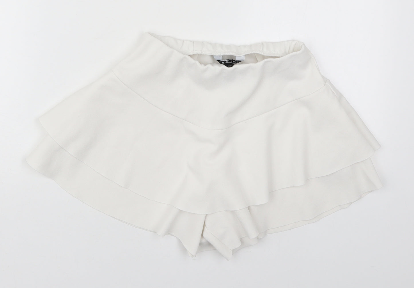 New Look Girls White  Polyester Skater Skort Size 10-11 Years  Regular