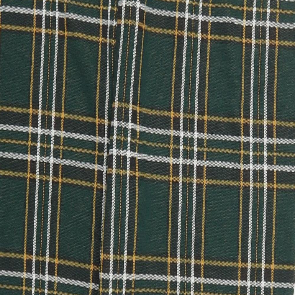 TU Womens Green Check Polyester Carrot Leggings Size 18 L27 in