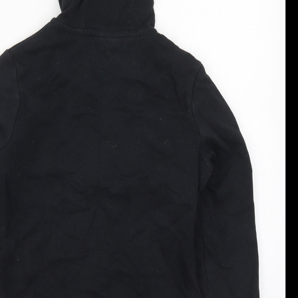 Nike Boys Black  Cotton Full Zip Hoodie Size S  Zip