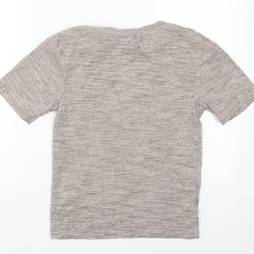 George Boys Brown  Cotton Basic T-Shirt Size 8-9 Years Crew Neck Pullover