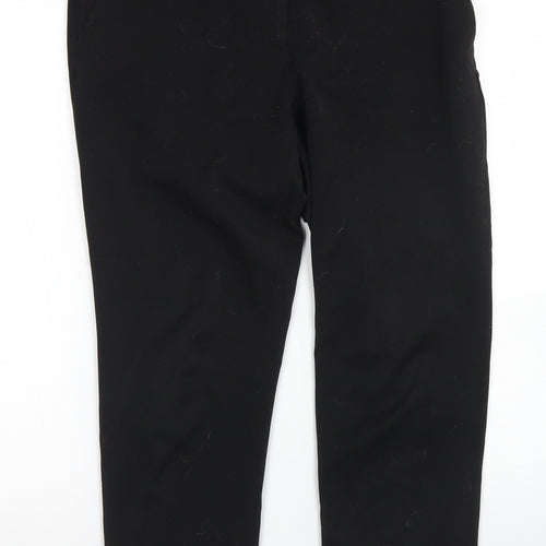 H&M Womens Black  Polyester Dress Pants Trousers Size 10 L25 in Regular Hook & Eye