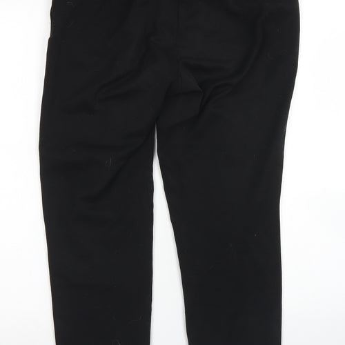 H&M Womens Black  Polyester Dress Pants Trousers Size 10 L25 in Regular Hook & Eye