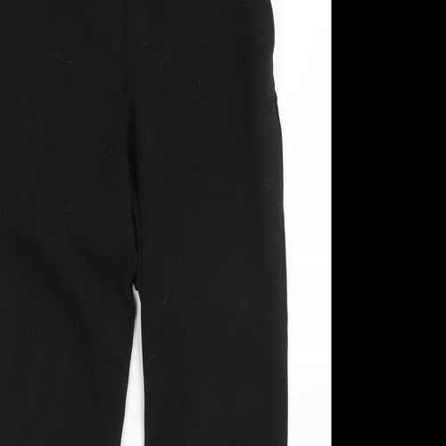 H&M Womens Black  Polyester Dress Pants Trousers Size 10 L25 in Regular Hook & Eye