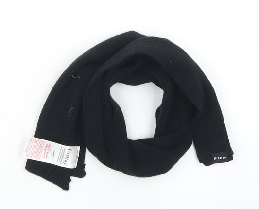 Firetrap Boys Black Pinstripe Acrylic Scarf  One Size