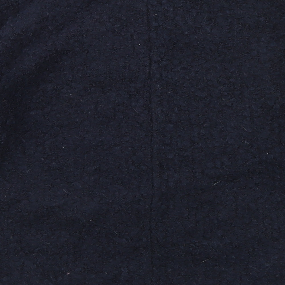 Topshop Womens Blue Crew Neck  Acrylic Pullover Jumper Size 8