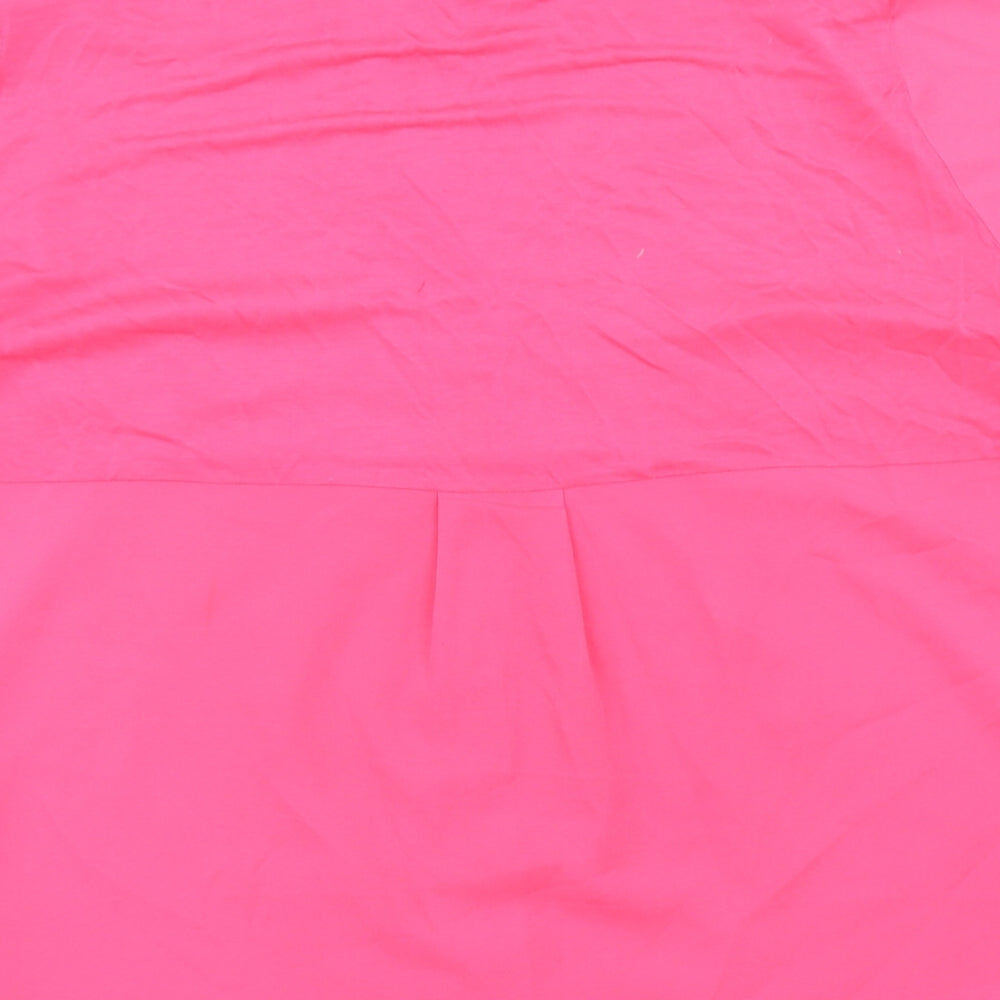 French Connection Womens Pink  Polyester Basic Blouse Size S Collared