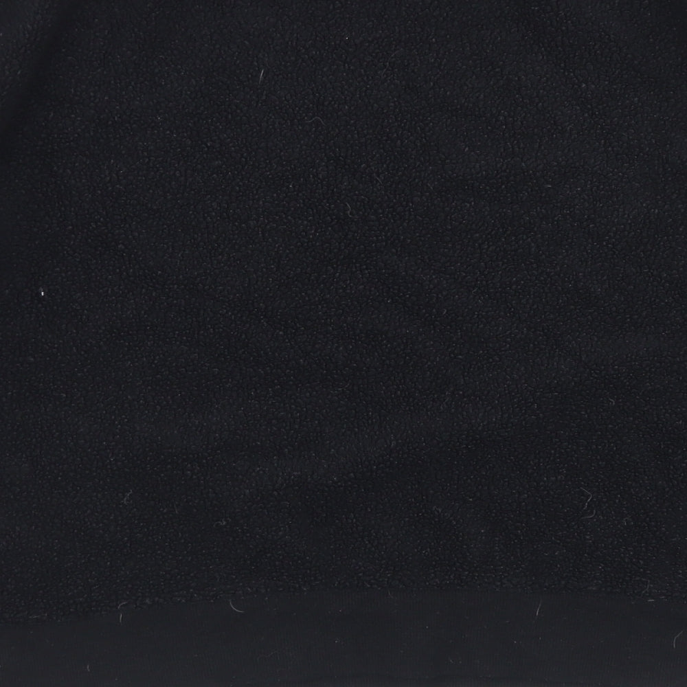 Topshop Womens Black  Polyester Pullover Sweatshirt Size 10