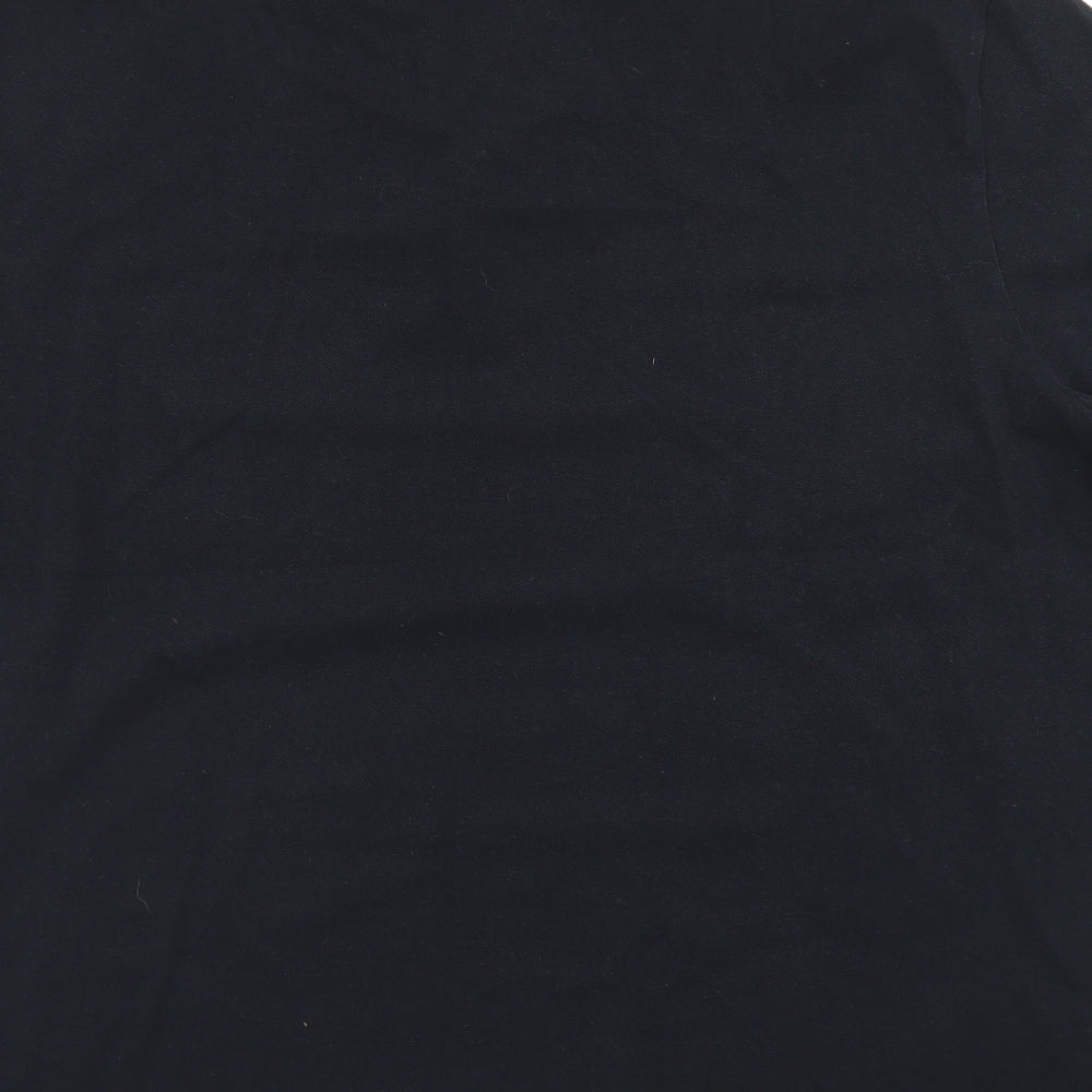 NEXT Mens Black  Cotton  Polo Size 2XL Collared Button