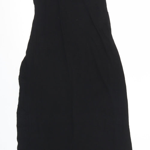 Boohoo Womens Black  Polyester Bodycon  Size 10  Round Neck