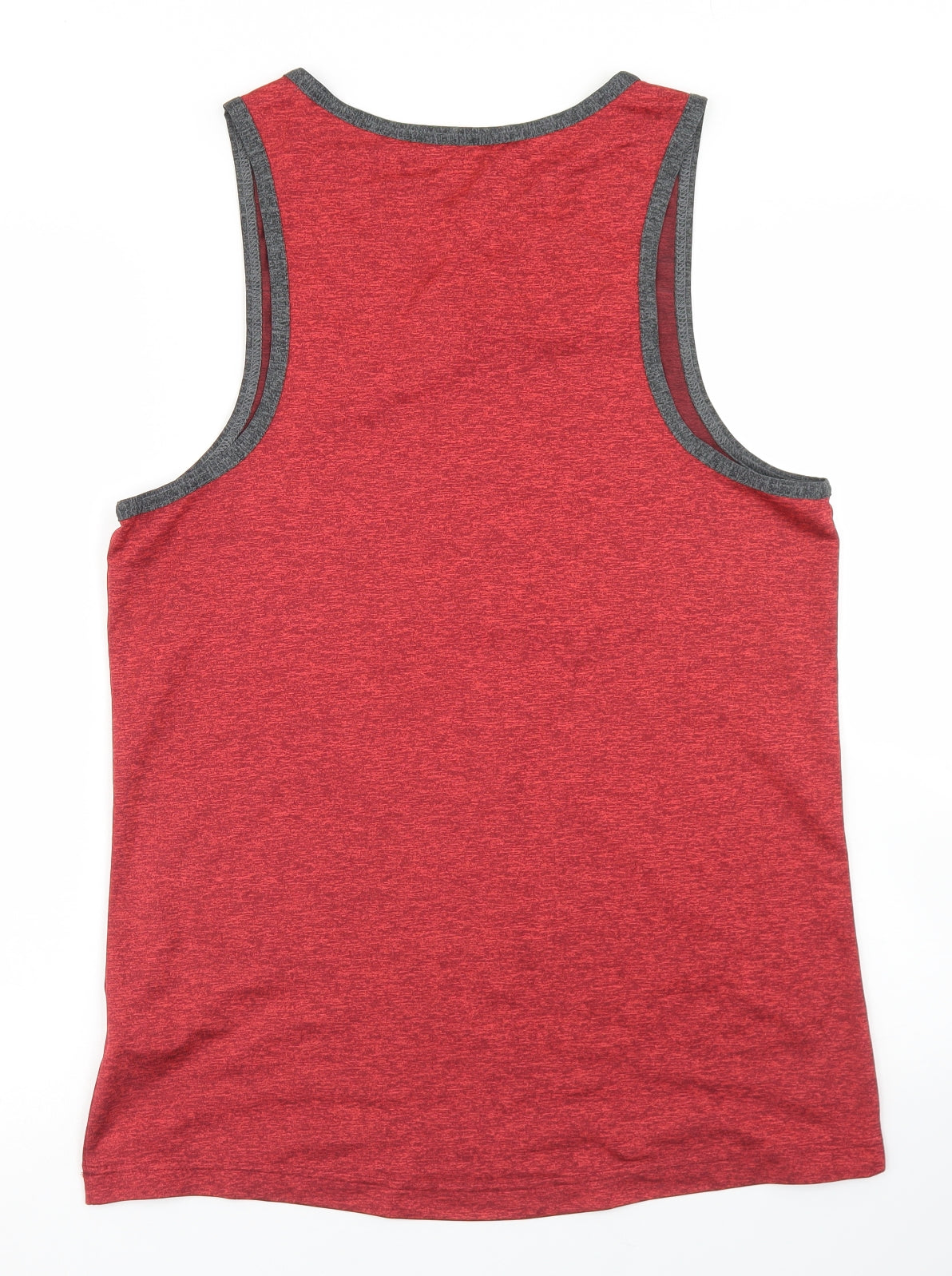 Nike Mens Red  Polyester Basic Tank Size M Round Neck