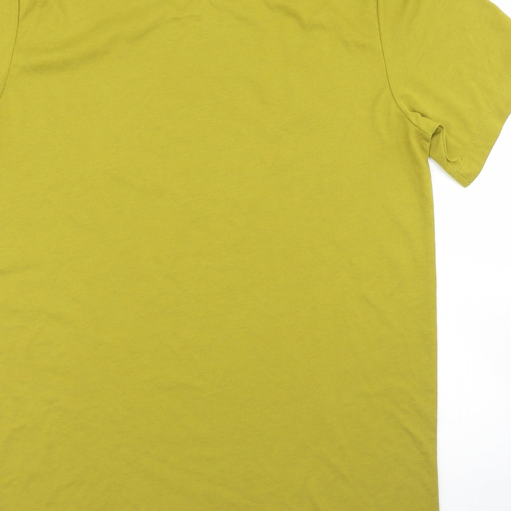 Nike Mens Green  Polyester  T-Shirt Size M Crew Neck