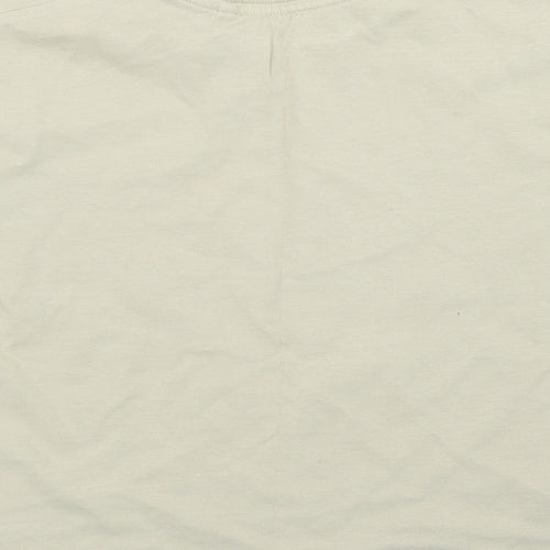NEXT Girls Brown  Cotton Basic T-Shirt Size 6 Years Crew Neck